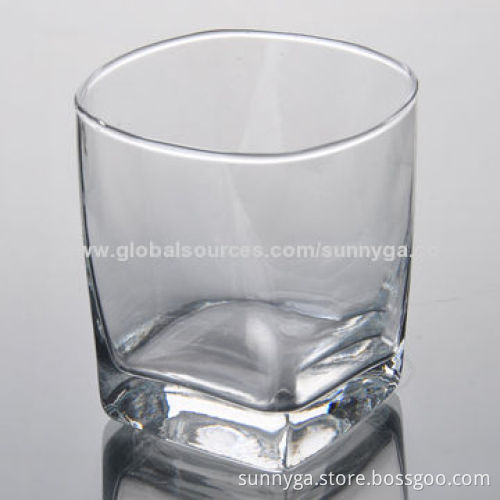 Transparent Whisky Glass with Colored Decal PrintingNew
